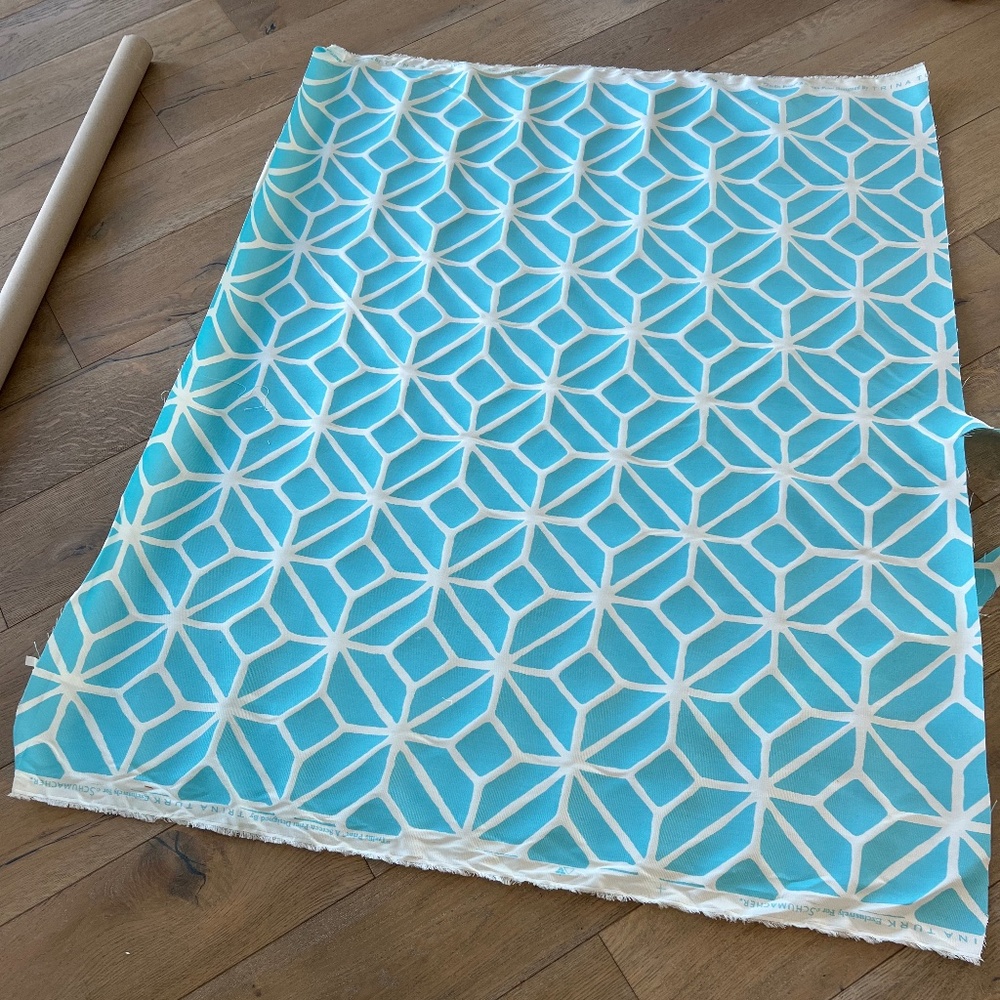 Outdoor Fabric- Trellis Print Trina Turk by Schumacher  1 1/3 yard